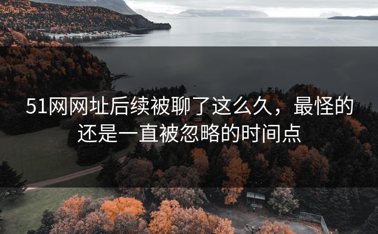 51网网址后续被聊了这么久，最怪的还是一直被忽略的时间点